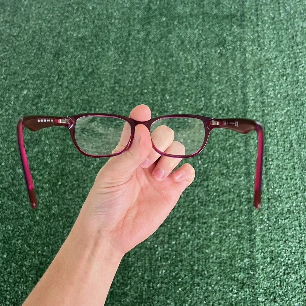 Ray-Ban RB1555 3666 Eyeglasses Purple Pink Full Rim 48-16-130 Frames Only w Case